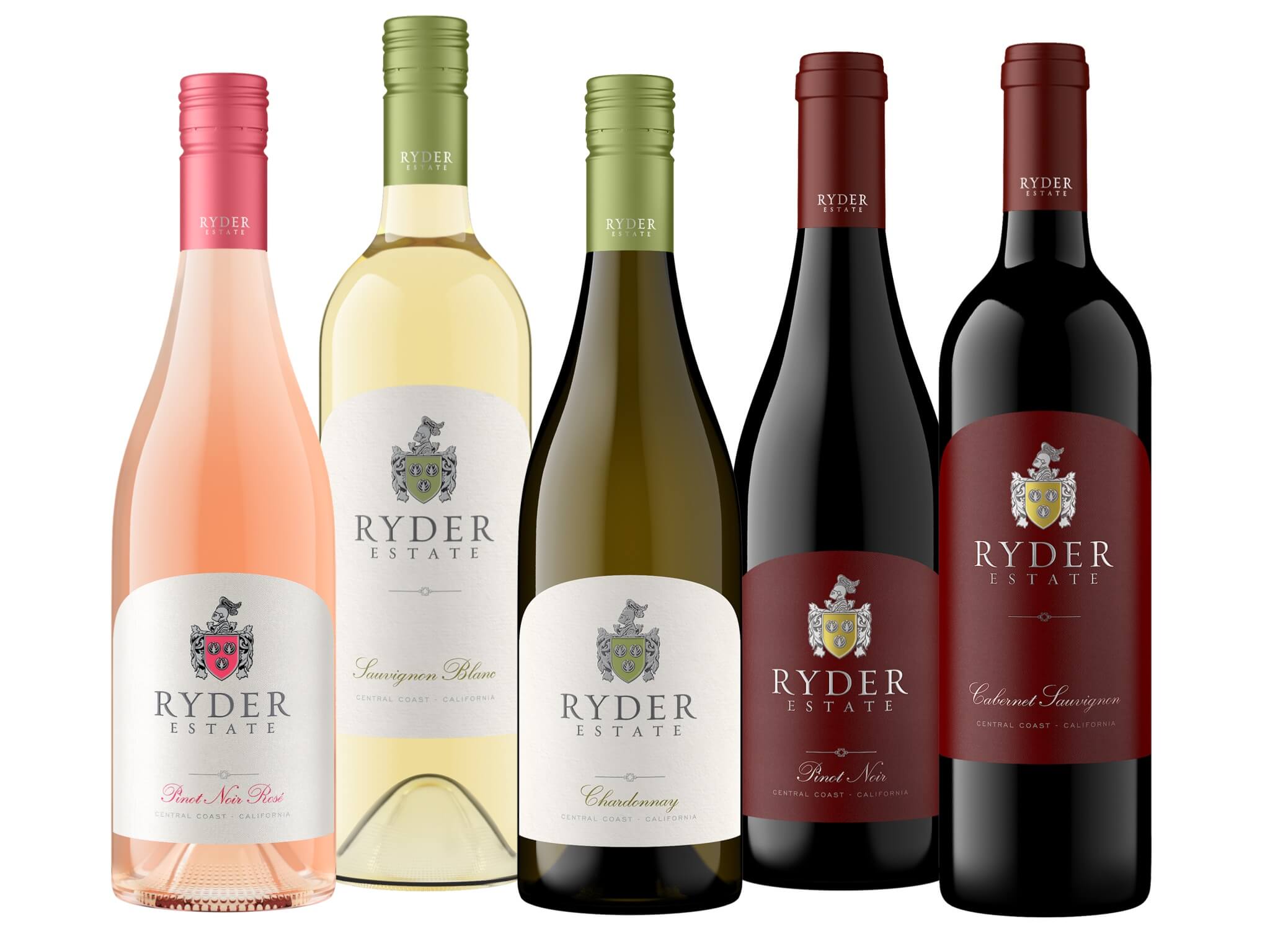 Ryder Estate wine bottles